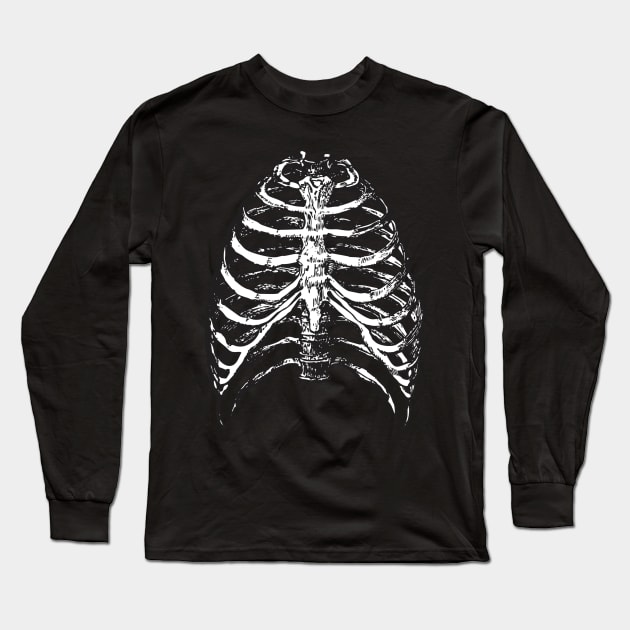 Skeleton costume Halloween - Funny Skeleton design Long Sleeve T-Shirt by AVATAR-MANIA